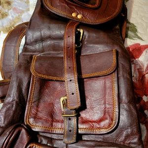 Cuervo leather backpack